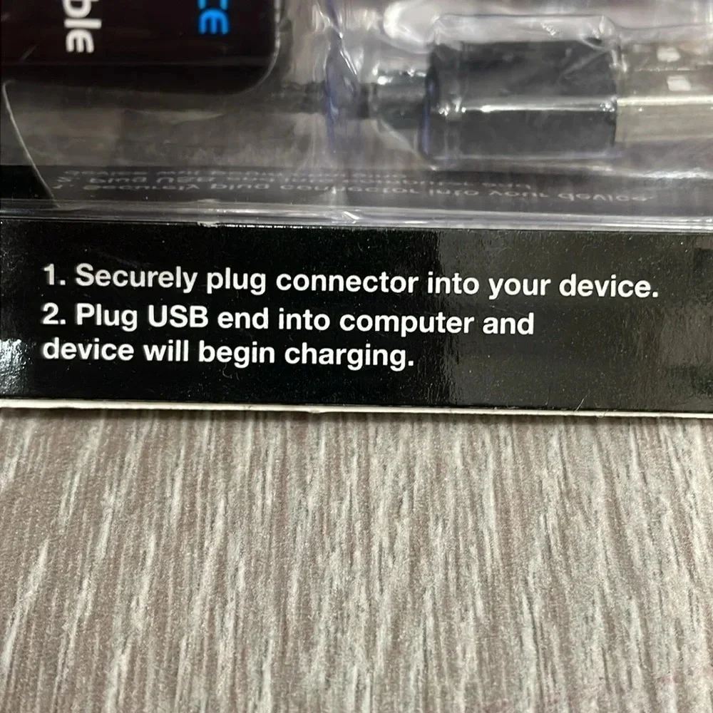Duracell Rechargeable Hi Performance Fast Charging Sync & Charge USB Cable